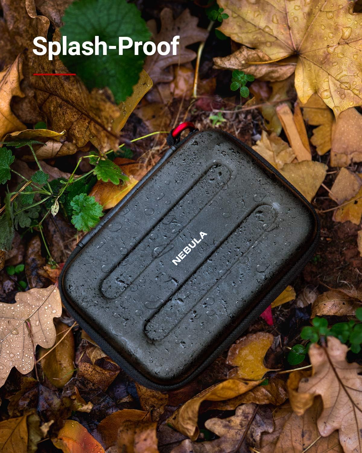 Nebula Apollo Official Travel Case, by Anker, Vegan Leather, Soft Ethylene-Vinyl Acetate Material, Splash-Resistance, Premium Protection Projector Travel Case : Office Products