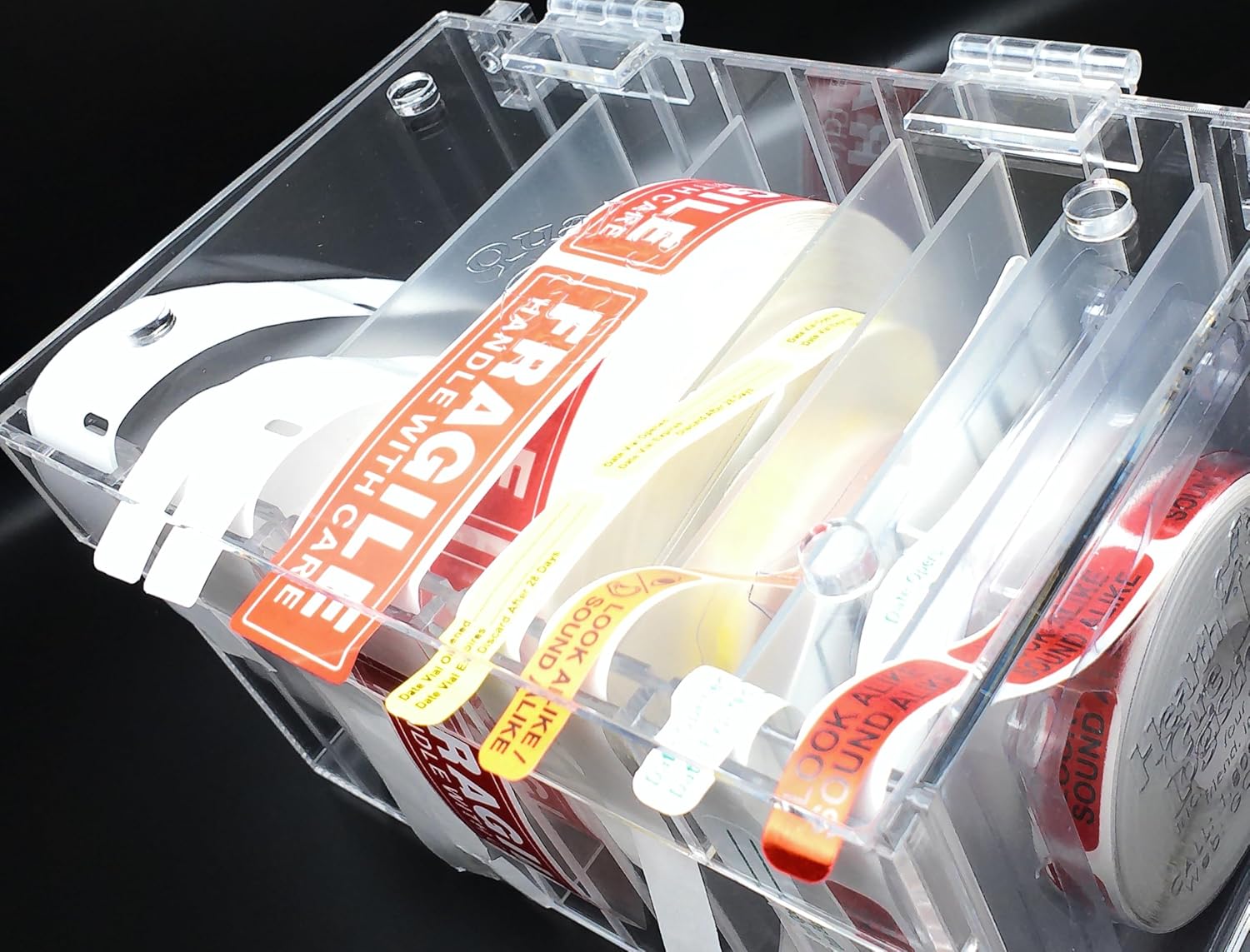 Adjustable Multi-Label Dispenser, Stack & Easy Peel Box (fit 5 to 10 Rolls), by Quality IZ - Image 7