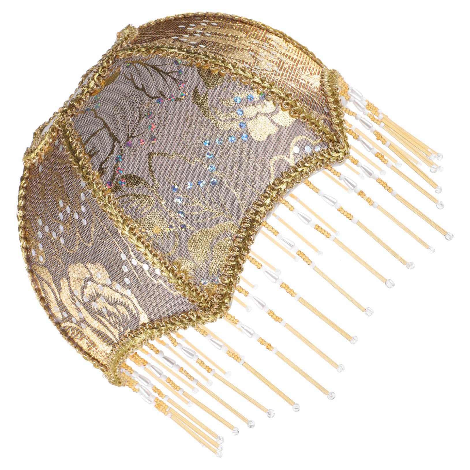 Umbrella Shaped Decorative Lamp Cover for Table Lights, Golden