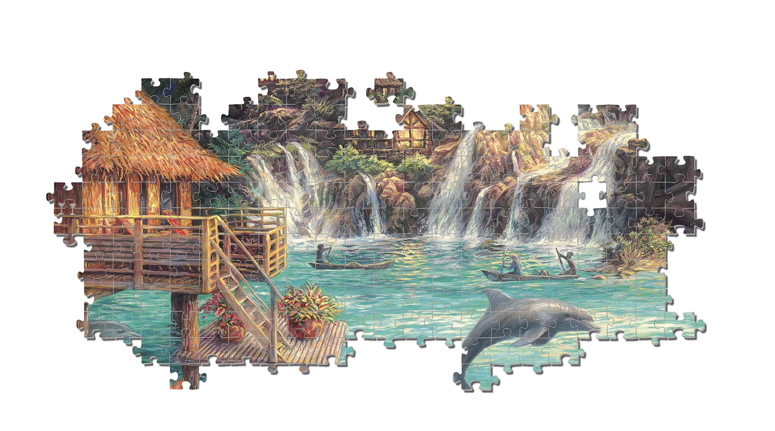 Clementoni - 32569 Collection - Island Life - 2000 pezzi - Made in Italy, puzzle adulti 2000 pezzi, puzzle paesaggi, divertimento per adulti