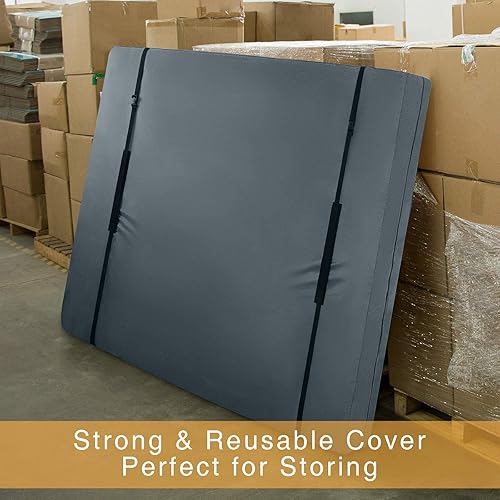 Miniatura 7 de Funda de colchón Queen para mudanza y almacenamiento, reutilizable, resistente al agua, protector de colchón con cremallera con 8 asas de transporte