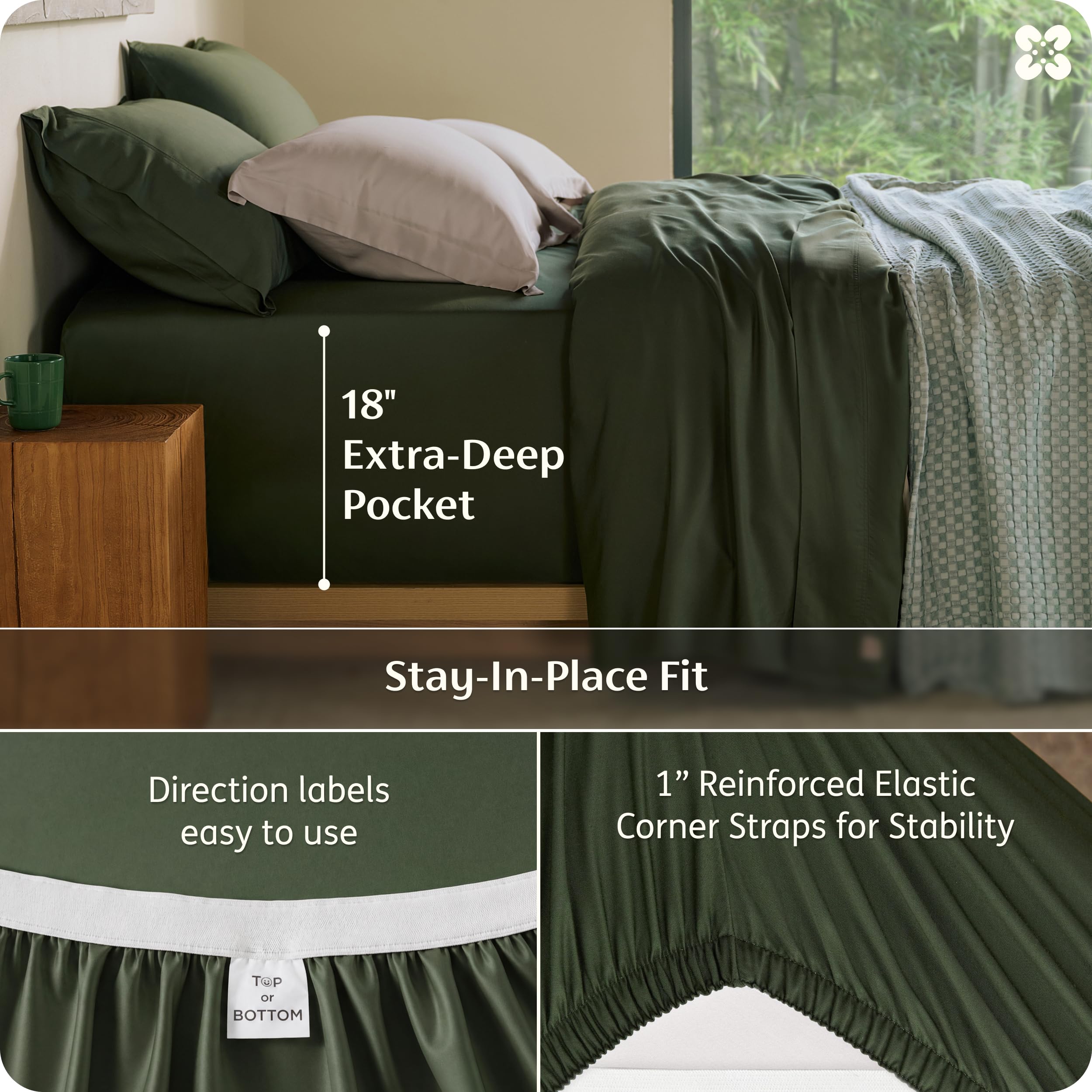 Amazon.com: Bedsure 100% Organically Grown Bamboo Viscose Queen