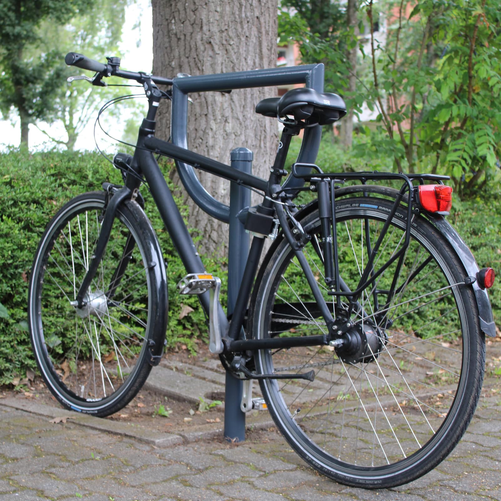 TRUTZHOLM Fahrradanlehnbügel 118x56 cm zum Einbetonieren Anthrazit Typ D