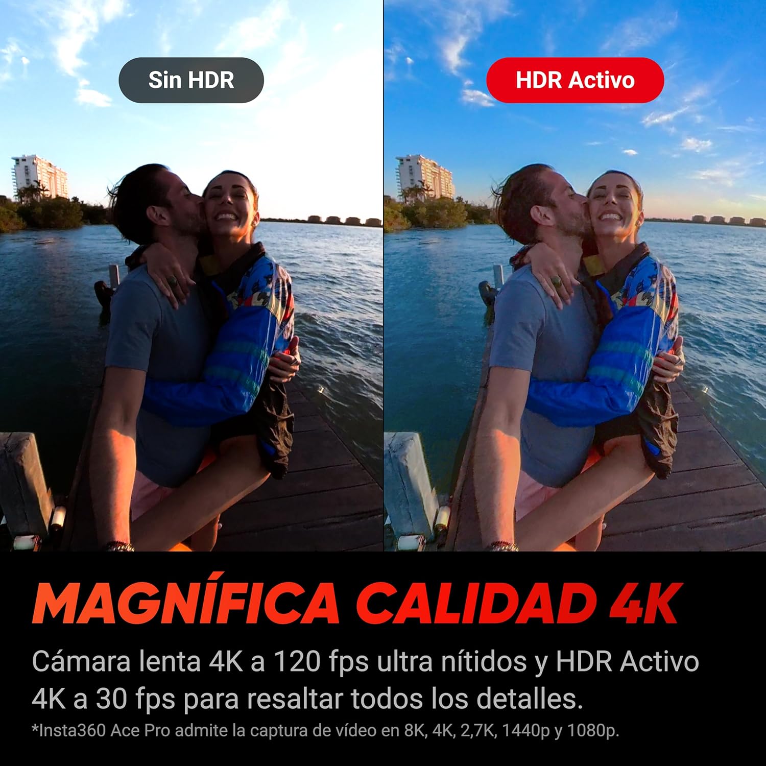 Insta360 Ace Pro Kit de Creador: Cámara de acción Impermeable diseñada con Leica, Sensor Insignia de 1/1,3″, reducción de Ruido IA Imagen máxima, 4K a 120fps, Pantalla abatible 2,4″ y Funciones de IA 6