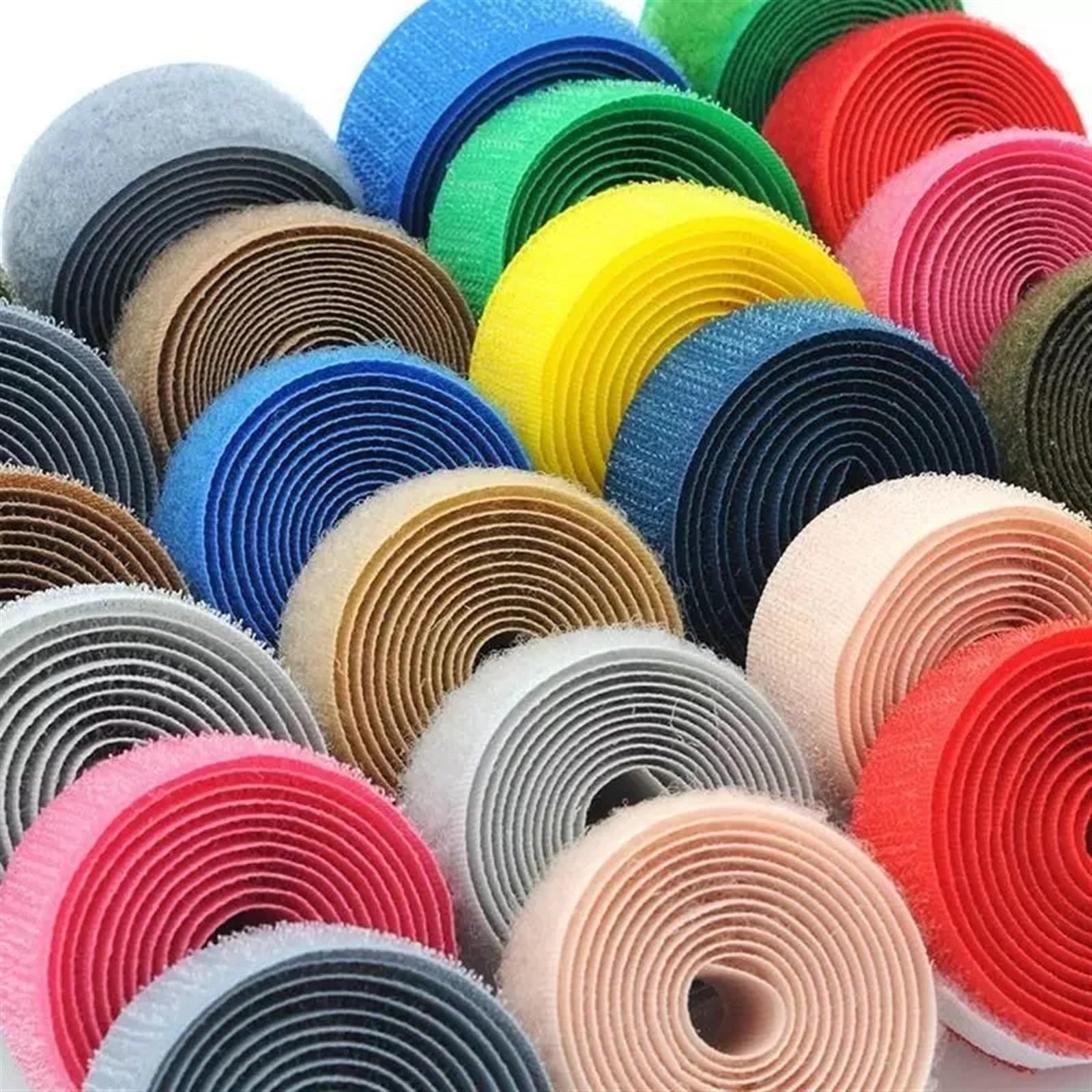 Ruban Magique En Tissu Nylon, 2/5 Mètres à Coudre Sur Crochet Et Boucle Couleur 20 Mm Non Adhésif For Fixation En Tissu, Bandes De Nylon Collantes For Loisirs Créatifs, Rubans En Tissu