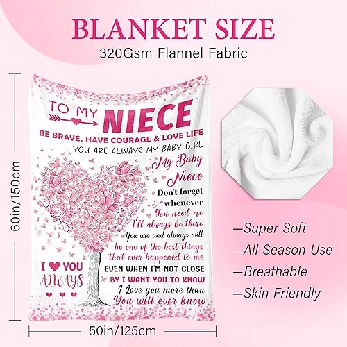 Miniatura 5 de Regalos para sobrina de la tía, regalos del día de San Valentín para sobrina, regalo de parte de mi tía, regalo de cumpleaños para sobrinas de parte