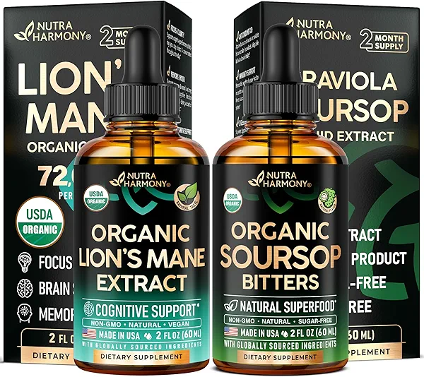 Lions Mane & Graviola Soursop Drops