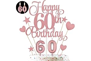 60th Birthday Decorations for Women with Rose Gold Series
