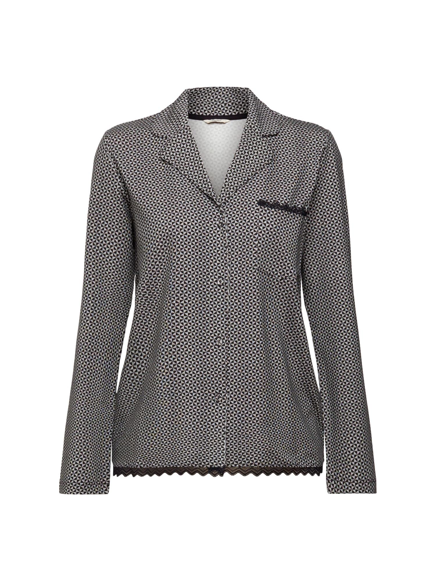 ESPRIT Góra od pidżamy Kobiety Printed Cotton Lace Sus S.shirt_a_l