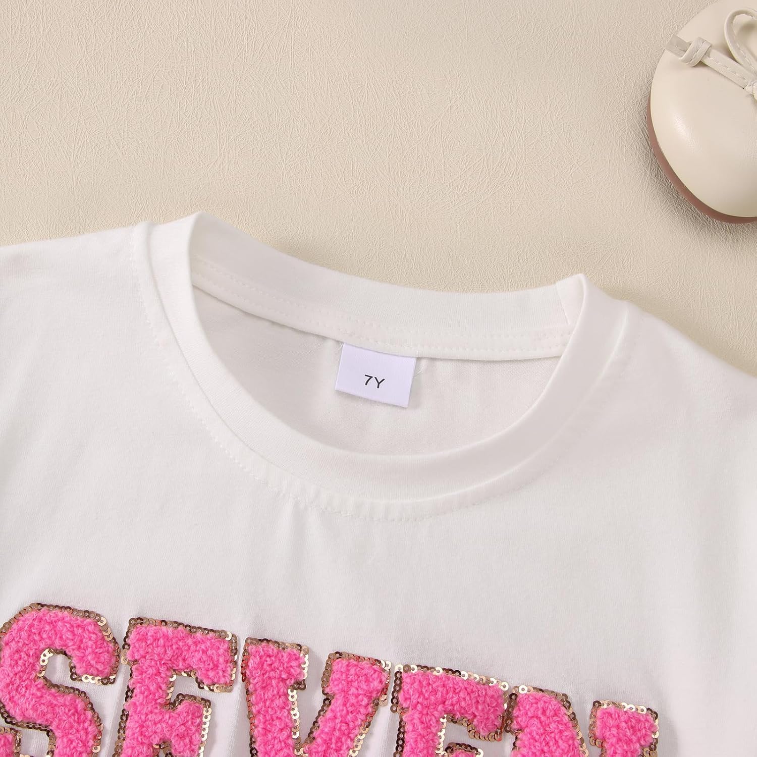 Ritatte Birthday Girl Shirt Kids Girls 5th 6th 7th 8th 9th 10th T-Shirts Sequin Embroidered Party Outfit 5-10 Years - Image 5