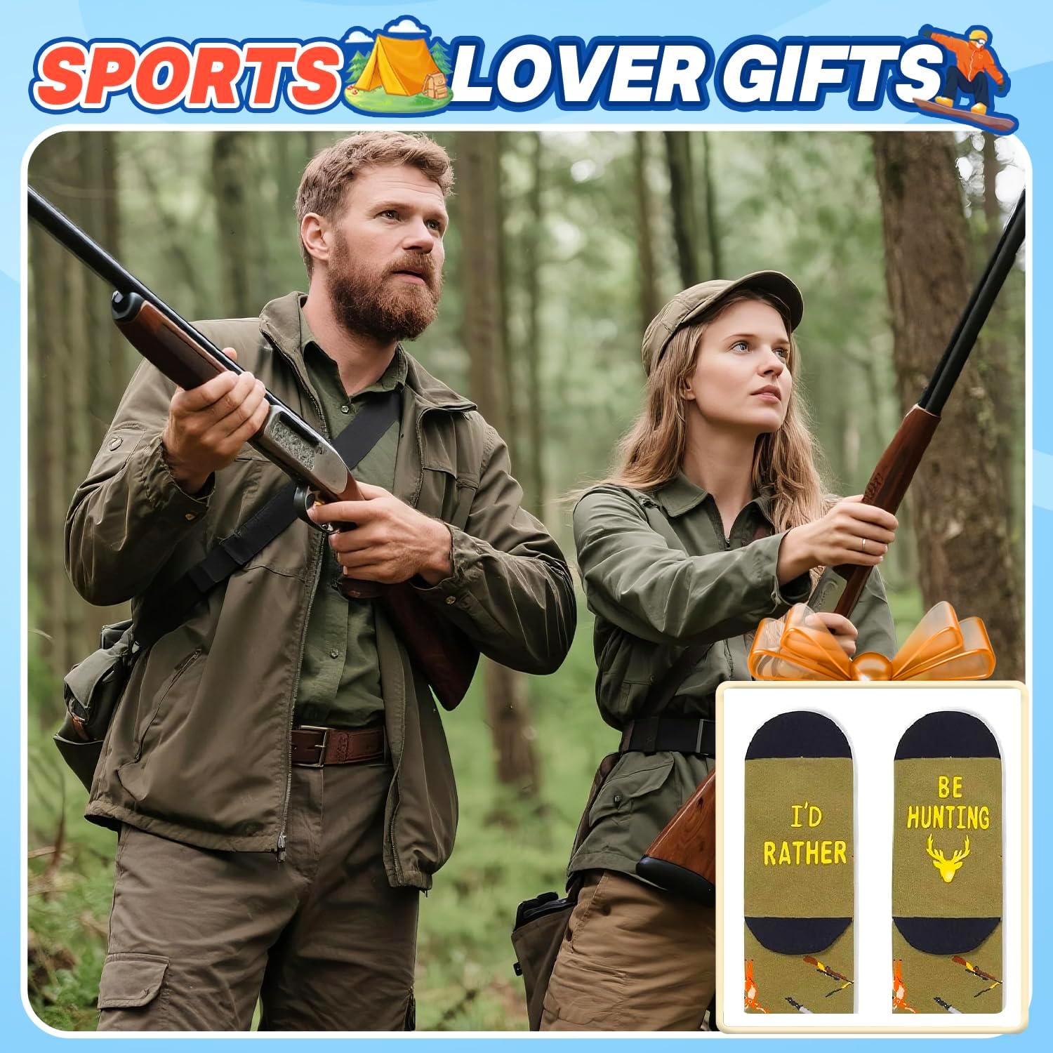 HAPPYPOP Sports Gifts for Men Women - Rock Climbing Running Gifts, Running Hunting Socks - Image 5