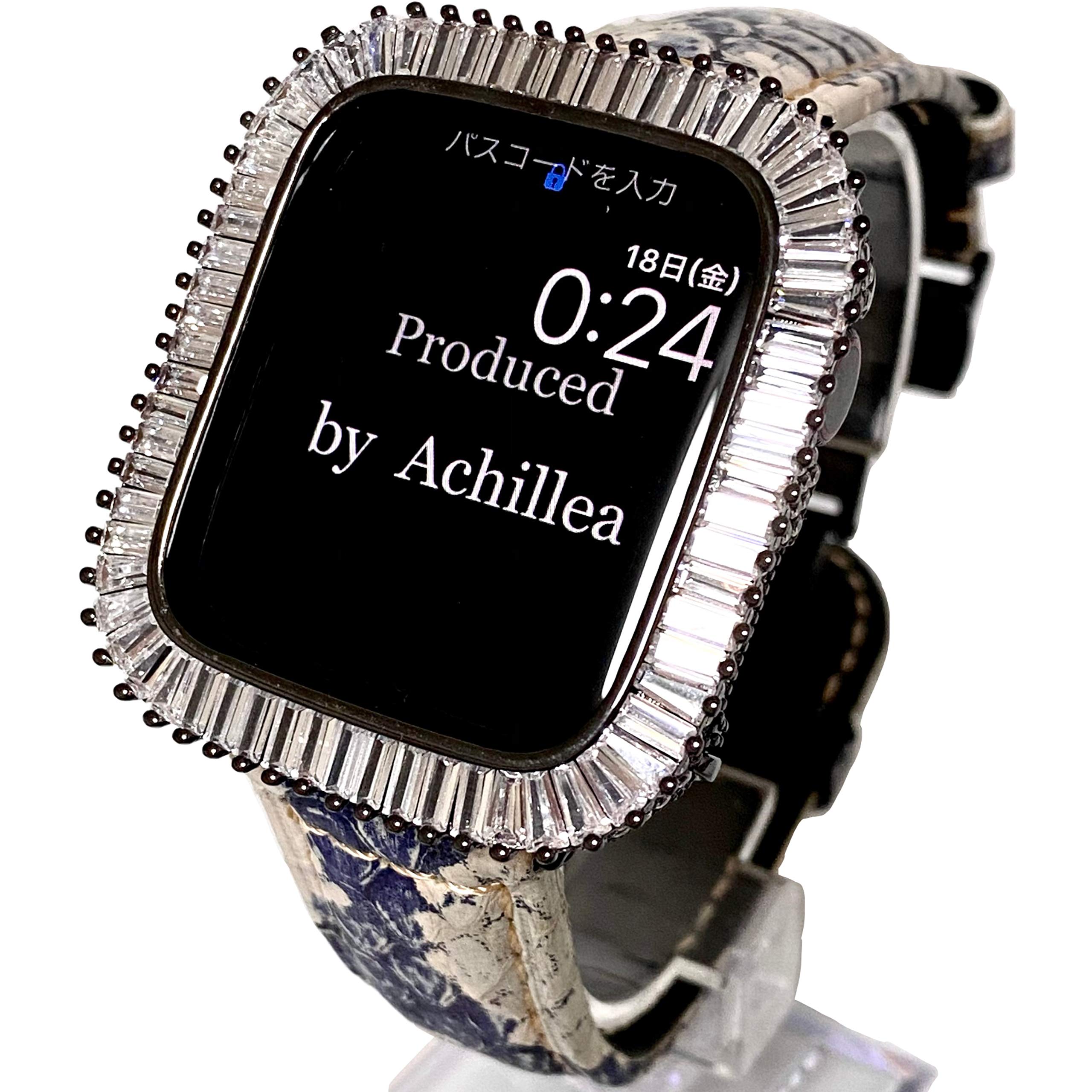 Amazon | アップルウォッチカスタムベゼルベルトセット 44MM CZ