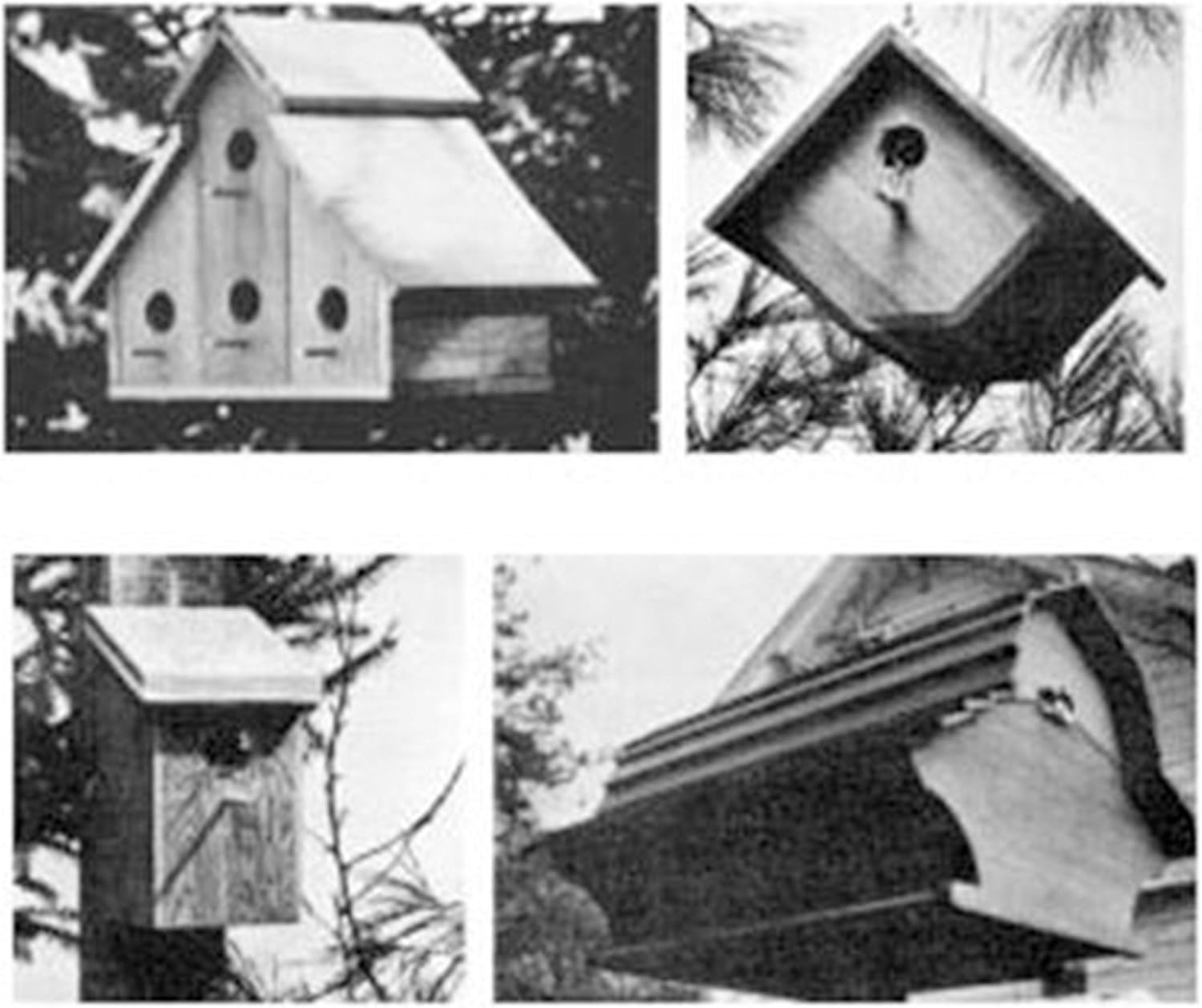 Woodcraft Project Paper Plan to Build Backyard Birdhouse - Material Not Included