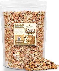 25 LB - Raw Shelled Peanuts for Squirrels, Out of Shell Peanuts for Birds and Wildlife- Squirrel Food, Wild Bird Seed - Grown in The USA