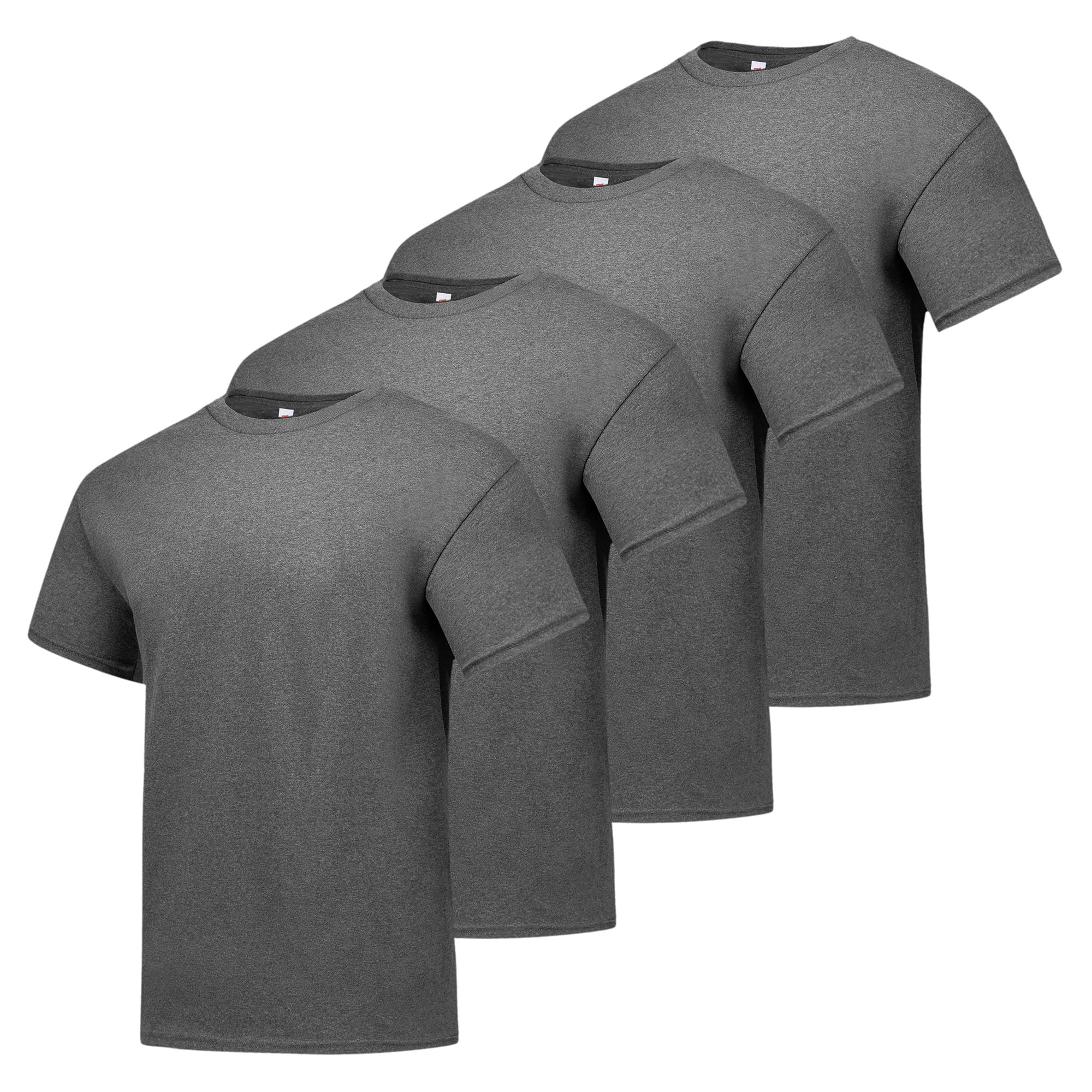 Hanes Men's Essentials Tshirt 4 and 6 Packs, ComfortSoft Tee, Cotton Shirt for Men