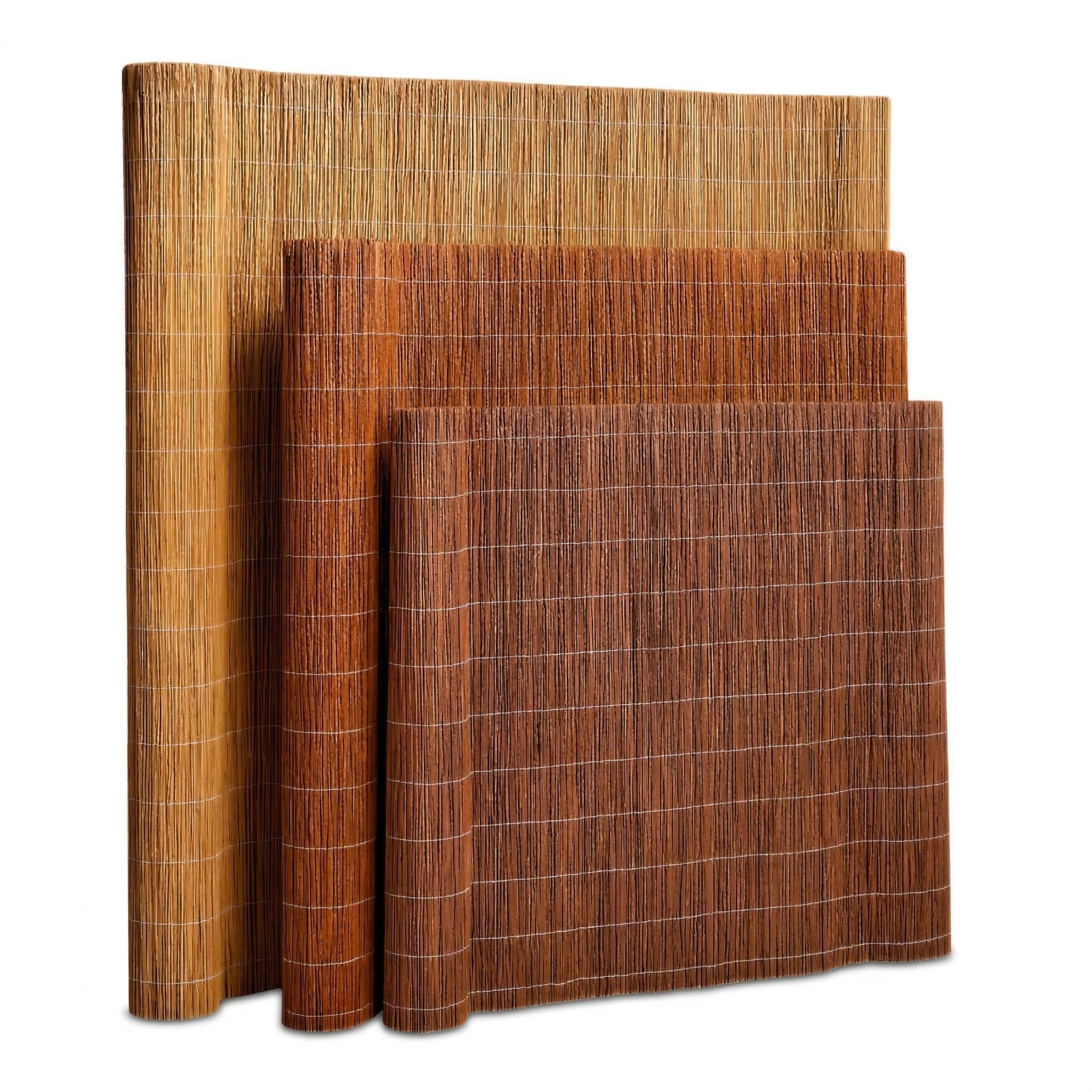 rg-vertrieb Weidenmatte 120 x 300cm Natürlicher Sichtschutz für Balkon & Garten Sichtschutzmatte 1,2m Höhe, Weidezaun Rollzaun 3m Länge, Windschutz Natur Sichtschutzrohrmatte Balkonverkleidung