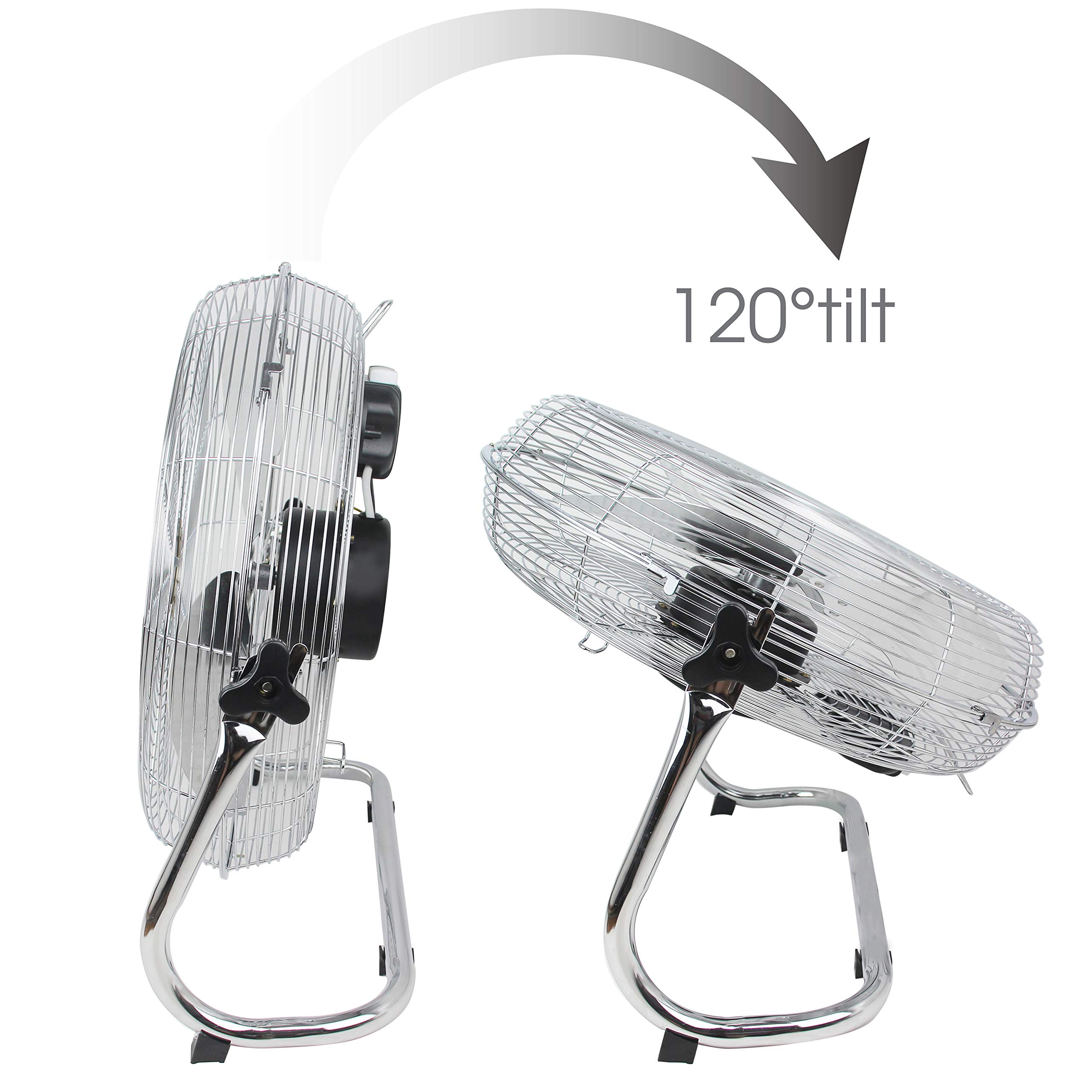 Metal floor fan 18" High velocity chrome gym free stand fan cooling fan