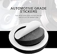 Vista 5 de VOFONO 4 piezas de espuma de altavoz de 6.5 pulgadas, anillos de espuma de 6.5 altavoces, kit de bloqueo de graves de esponja autoadhesiva de alto