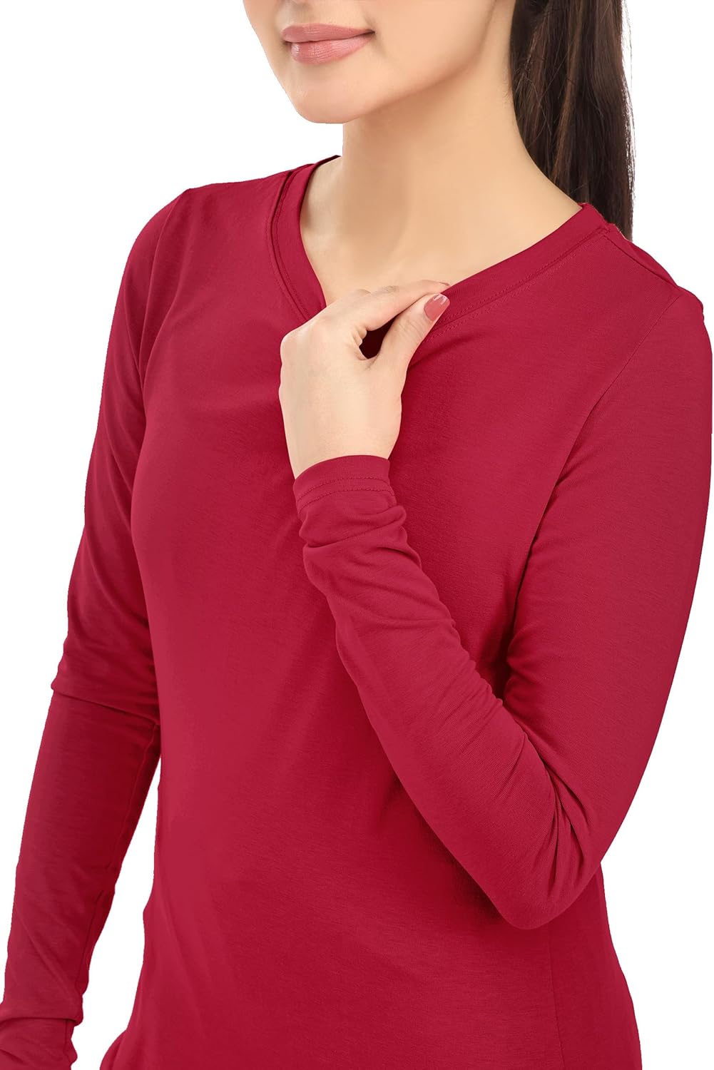 NY Threads Womens Under Scrub Slim Fit Long Sleeve T-Shirt Underscrub Comfort Tee - Image 4