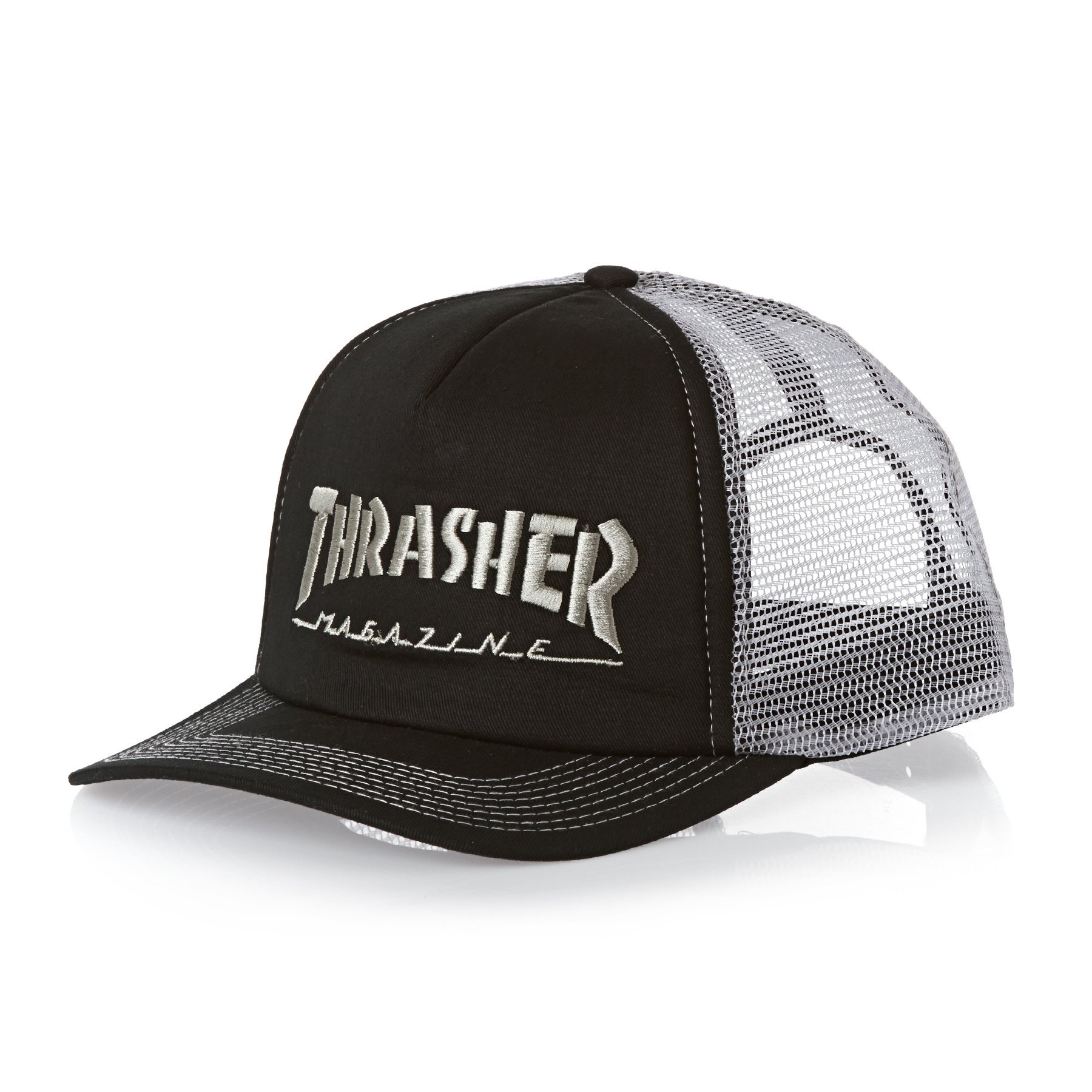 ThrasherMesh Trucker Cap One Size Black/Grey