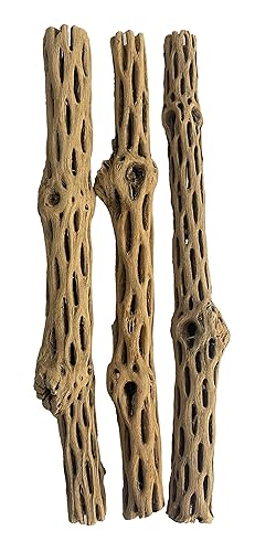 Awesome Aquatic Natural Cholla/Choya Wood 3 Pieces 12” for Shrimp