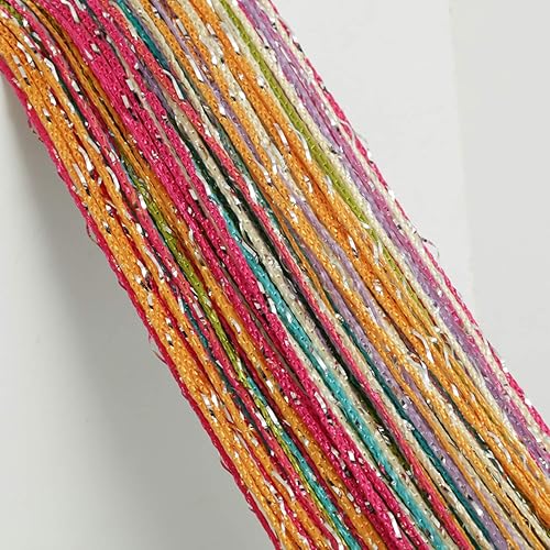 Home Decor Sequin Curtain for Doorway,Door String Curtains Decorative Multicolor #2