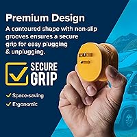 Vista 6 de Camco PowerGrip - Adaptador para cámper y caravana, cuenta con una conexión macho de 15 amperios (NEMA 5-15P) y hembra de 30 amperios (NEMA TT-30R)