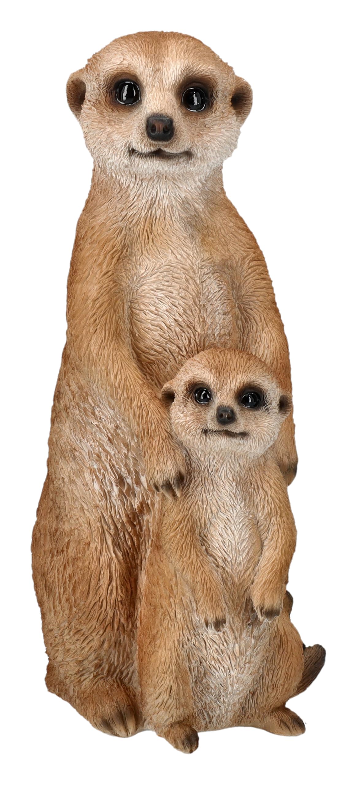 Figuren Shop GmbH Liebevolle Gartenfigur: Erdmännchen Familie von HotAnt - 27 cm Garten Deko Figur