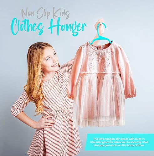 Vista 30 de Utopia Home Paquete de 40 perchas para niños, perchas de plástico de 11.5 pulgadas para armario, perchas para ropa y colgador infantil para armario