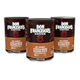 Don Francisco's Cinnamon Hazelnut Ground Flavored Coffee: Rich, Aromatic 100% Arabica Blend - Medium Roast for a Delightful Morning Brew (3 x 12 oz Cans)