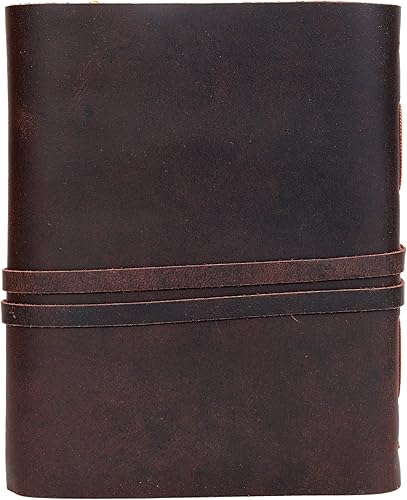 Miniatura 9 de C CUERO Diario de cuero vintage hecho a mano antiguo con borde de cubierta de papel, cuaderno de bocetos de cuero, cuaderno de sombras para hombres