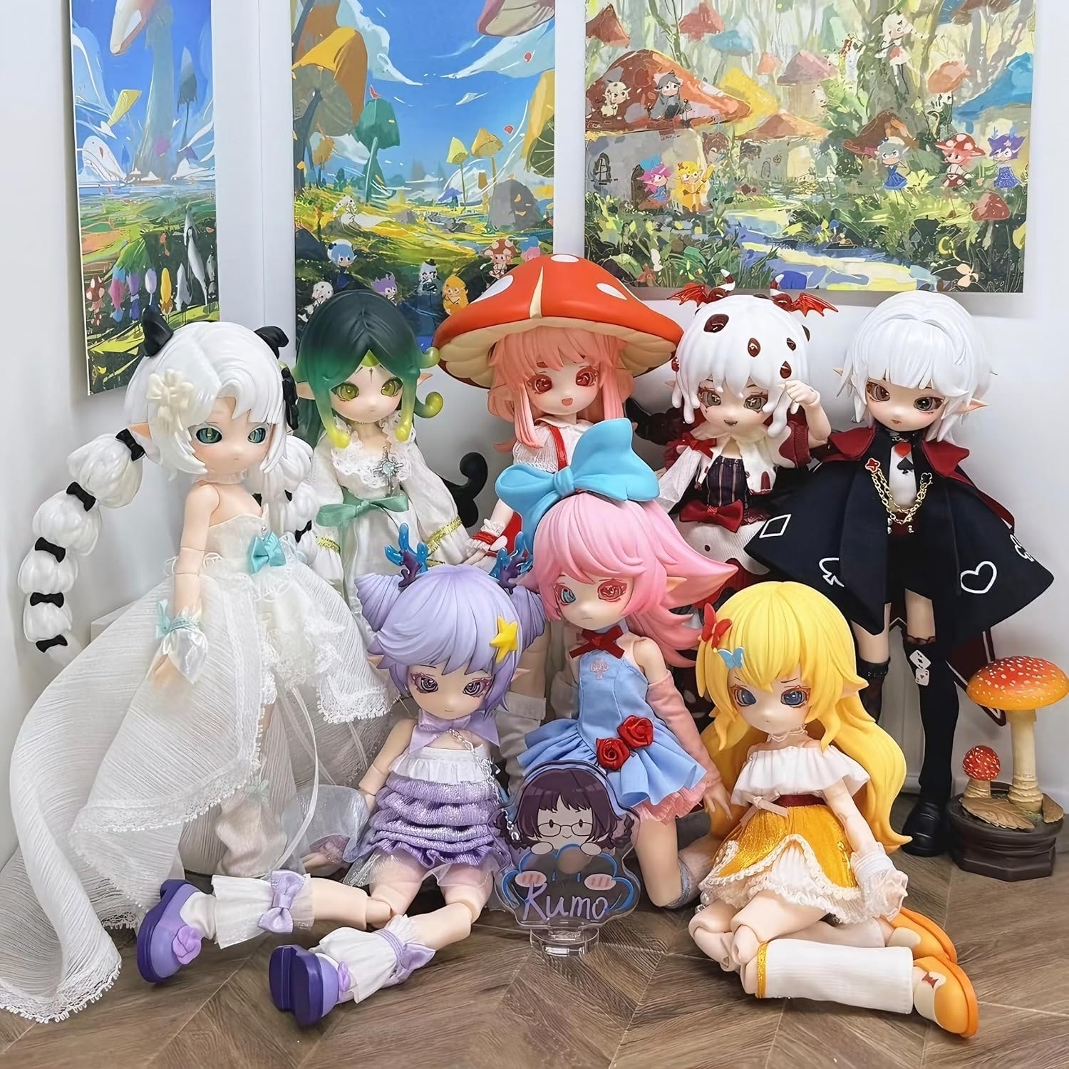Amazon.co.jp: ブラインドドール 関節可動 BJDドール きのこシリーズ