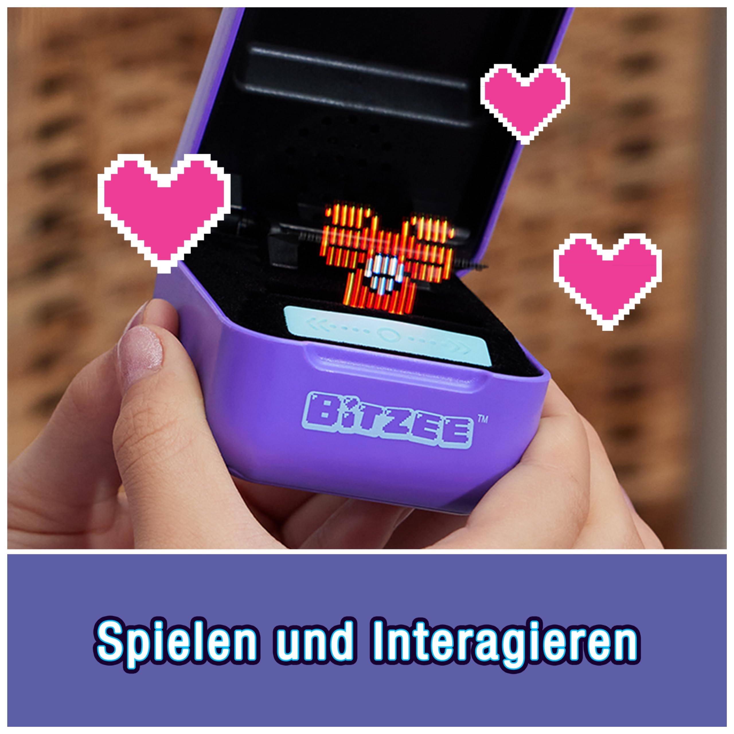 Bitzee - 15 Digitale Haustiere zum Anfassen, interaktives Spielzeug mit 15 virtuellen elektronischen Tieren, die auf Bewegung und Berührung reagieren, lila, ab 5 Jahren