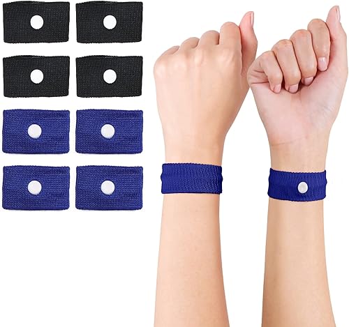 Cozyhealth Pulsera de mareo por movimiento, pulsera de acupresión antináuseas para alivio de náuseas, mareos y vómitos de automóvil, barco,