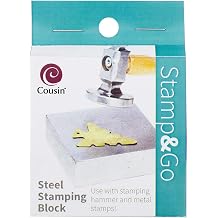 Cousin DIY 34708703 Stamp & Go Steel Stamping Block, Silver