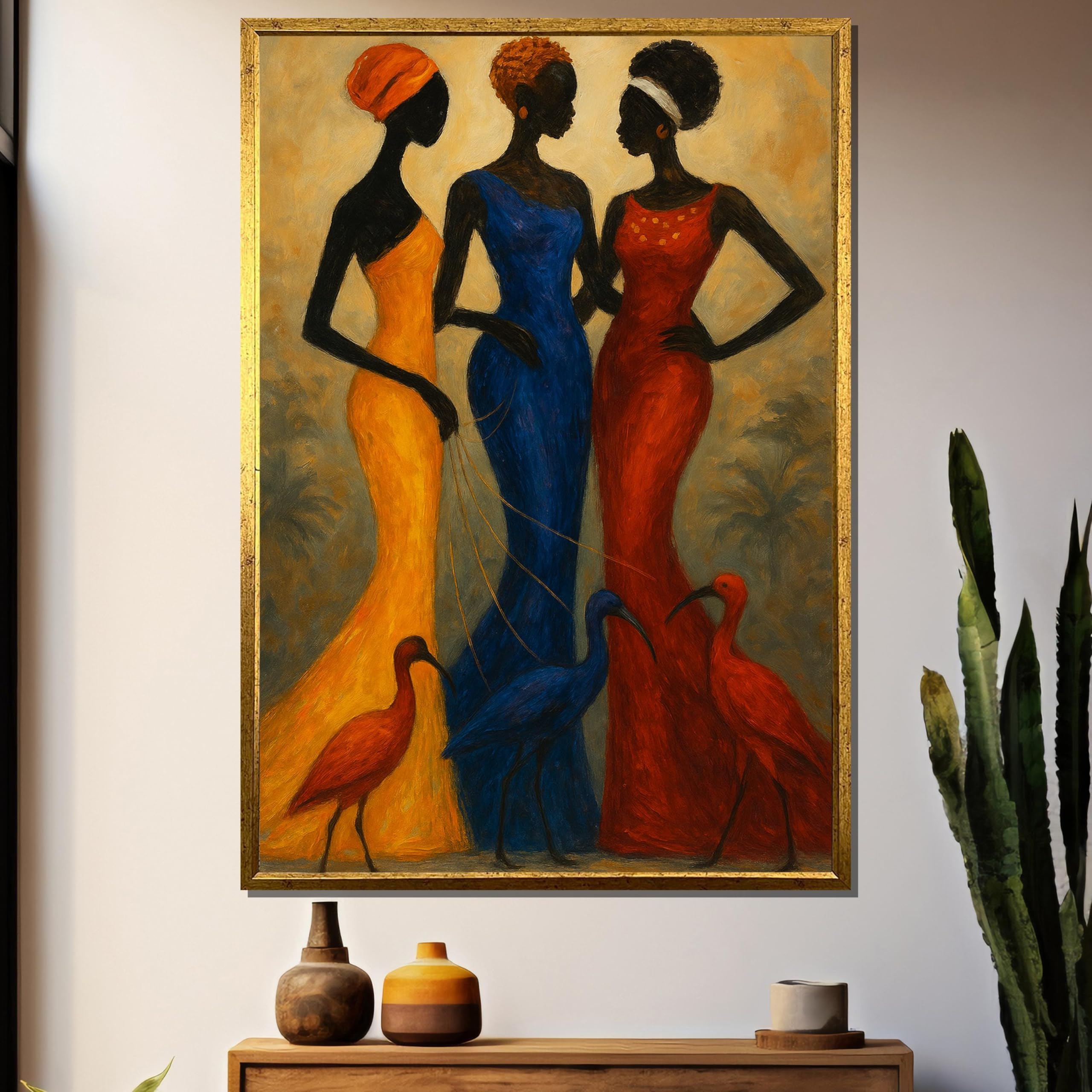 Tableau d'art mural figures de mode pour habiller un mur blanc vide - 8