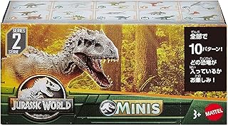 Mattel Jurassic World 986E-GWP38 Mini Figure, Box Assortment, 2023, Part 2, Blind Pack, Dinosaur Toys, 3 Years Old and Up