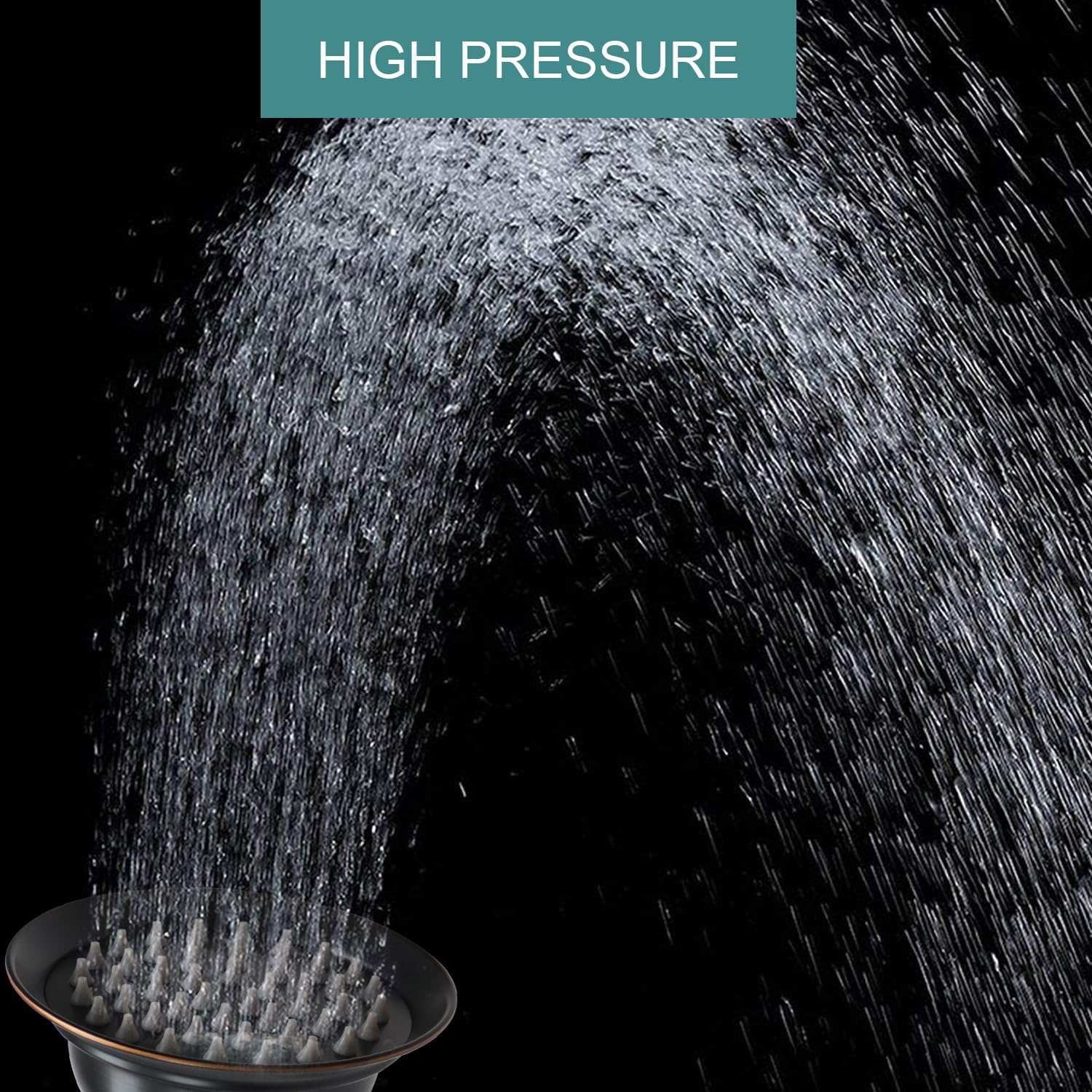 6 inch Antique Rain Shower Head with Shower Arm | Multi-layer Plating, High Pressure, Luxurious Bathrooms Vintage Rainfall, Wall Mount Easy Install,Oil-Rubbed Bronze