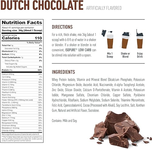 Miniatura 3 de Isopure bajo en carbohidratos proteínas en polvo para diestas Keto 1062165 1