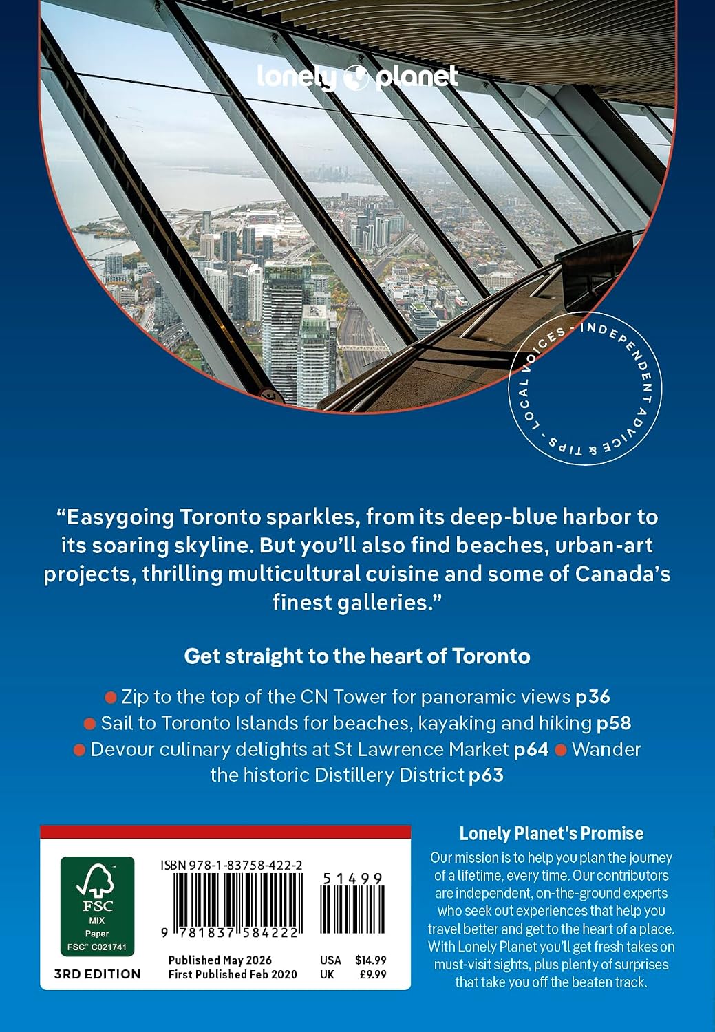 Lonely Planet Pocket Toronto: Discover Twice the City in Half the Time | Top Sights | Maps & Walking Tours | Covers Toronto Islands, Evergreen Brick Works, Harbourfront Centre and more (Pocket Guide)