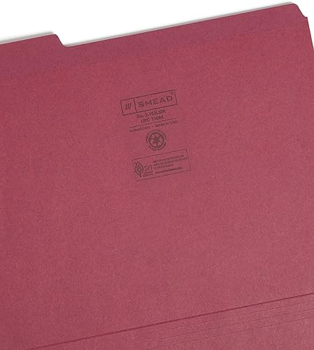 Vista 37 de Smead Carpeta, carta, 11 puntos, tamaño 1/3, Rojo