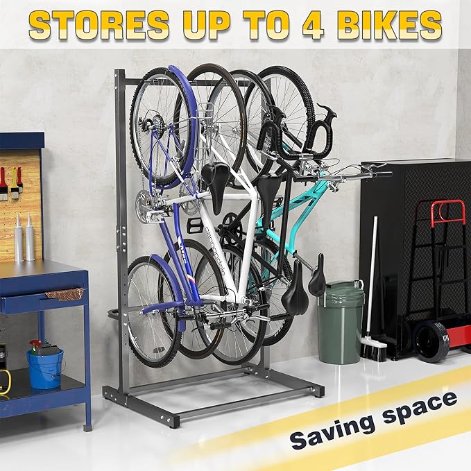 Soporte para bicicletas Ultrawall, independiente, vertical, 4 bicicletas miniatura 7