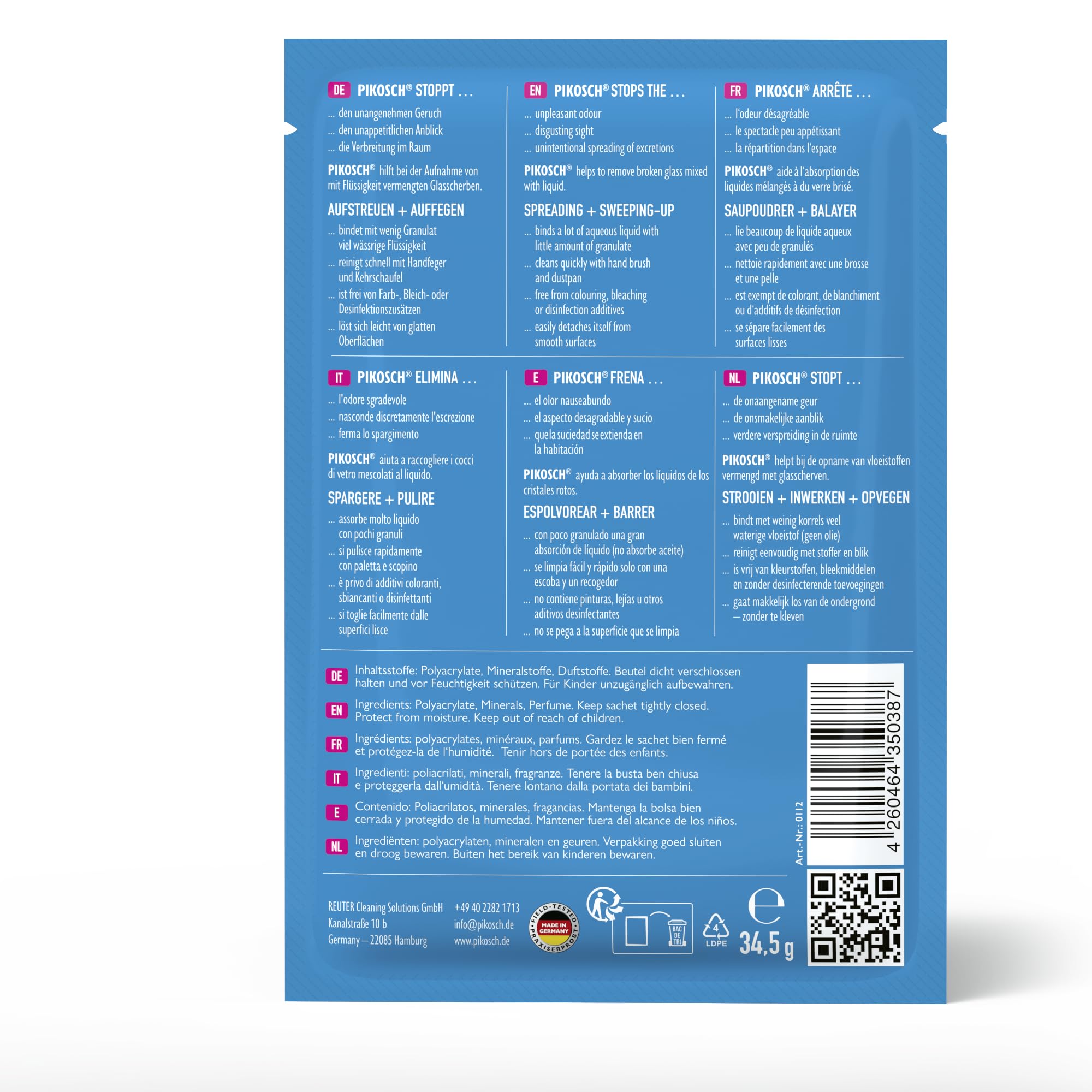 La polvere pulente definitiva: Superabsorber assorbe liquidi e odori come vomito, urina, feci, sangue e acqua – per la tua famiglia – elevata capacità assorbente (confezione da 80, 34,5 g)