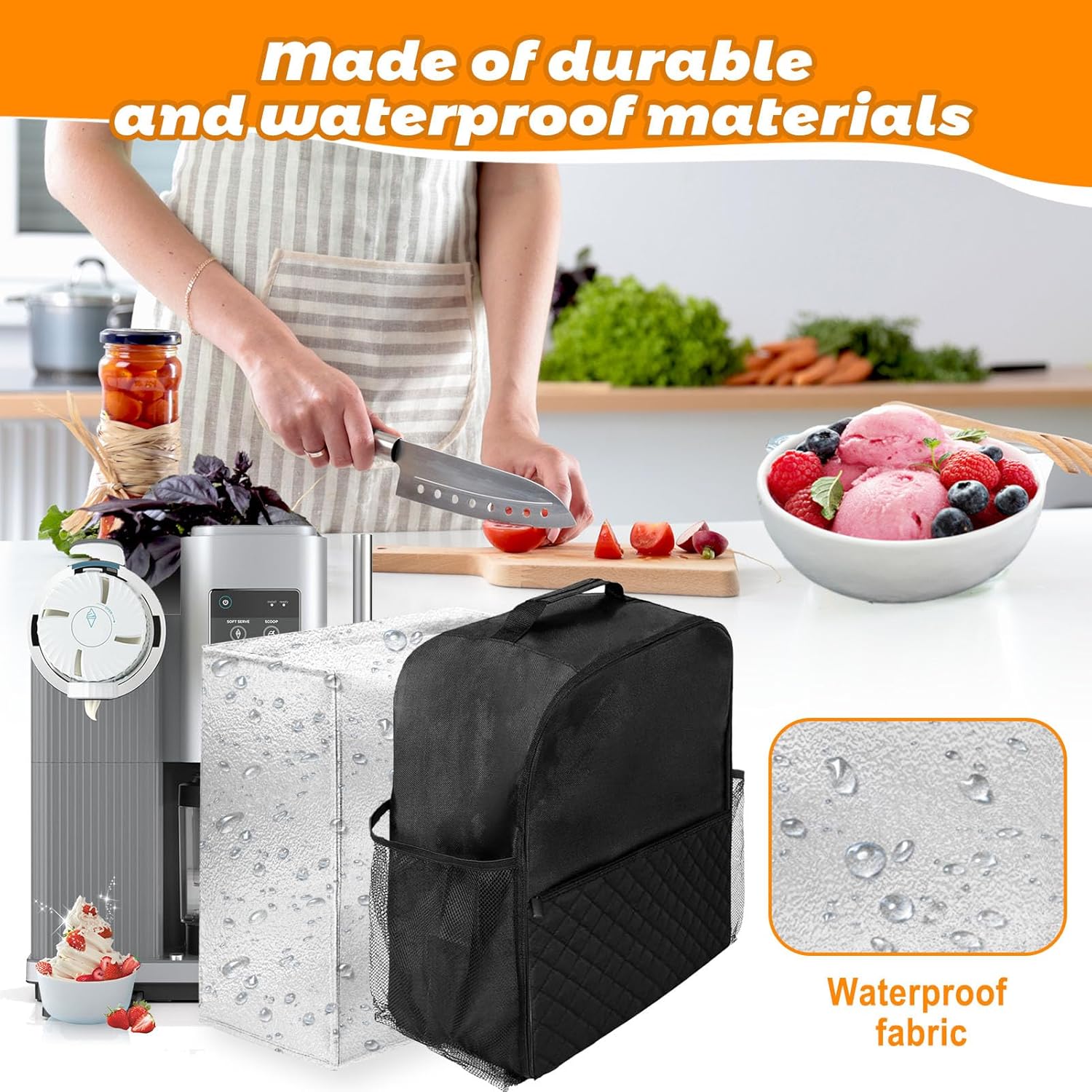 Travel Bag for Ninja Swirl NC701, Portable Ice Cream Maker Carrying Bags for Ninja Soft Serve Ice Cream Outdoor Case NC701 Maker Creami Swirl Accessories (Black)