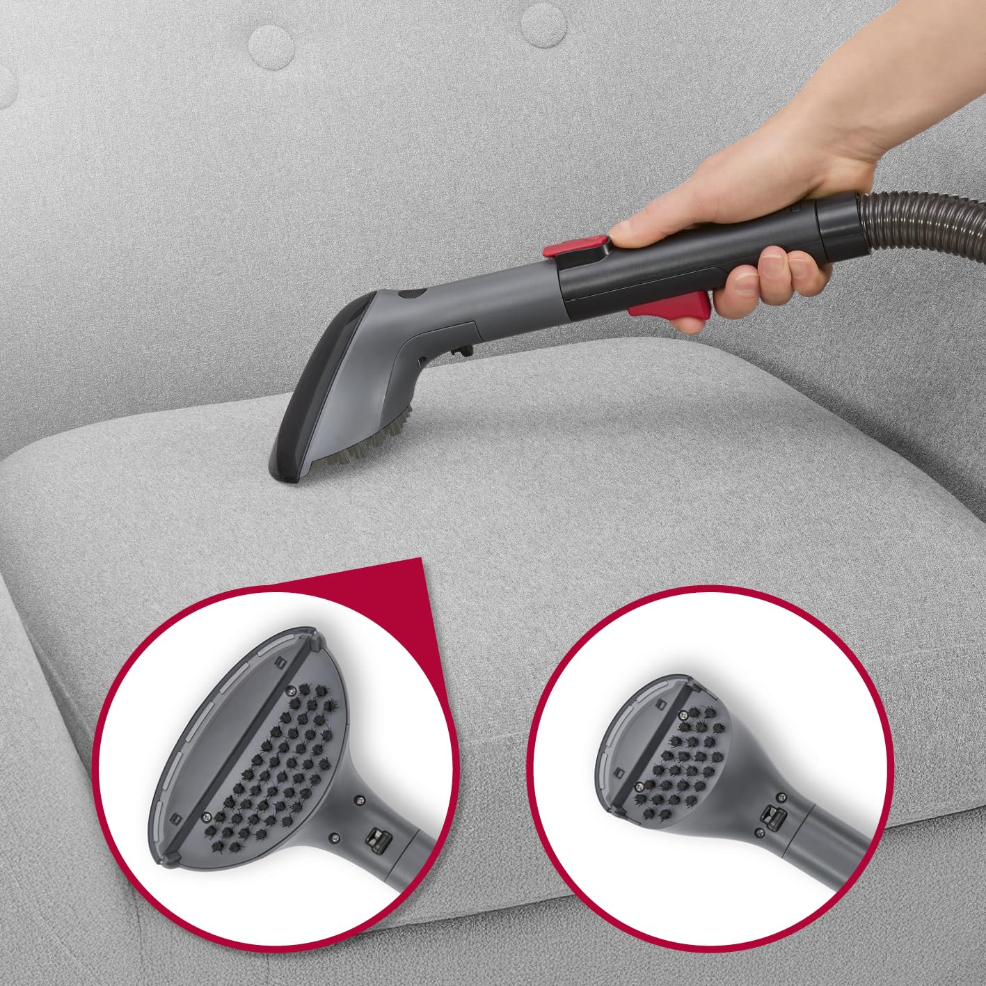 CLEANmaxx AquaStream Plus Duo - Limpiador de alfombras 3 en 1 para alfombras, suelos duros y como dispositivo limpiador de tapicería, aspiradora de aire caliente y húmedo con set de accesorios XXL