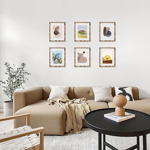 Miniatura 519 de Picrit - Juego de 12 portarretratos de 5 x 7 pulgadas para colgar en la pared o exhibir sobre una mesa, para fotos de 4 x 6 con paspartú o 5 x 7