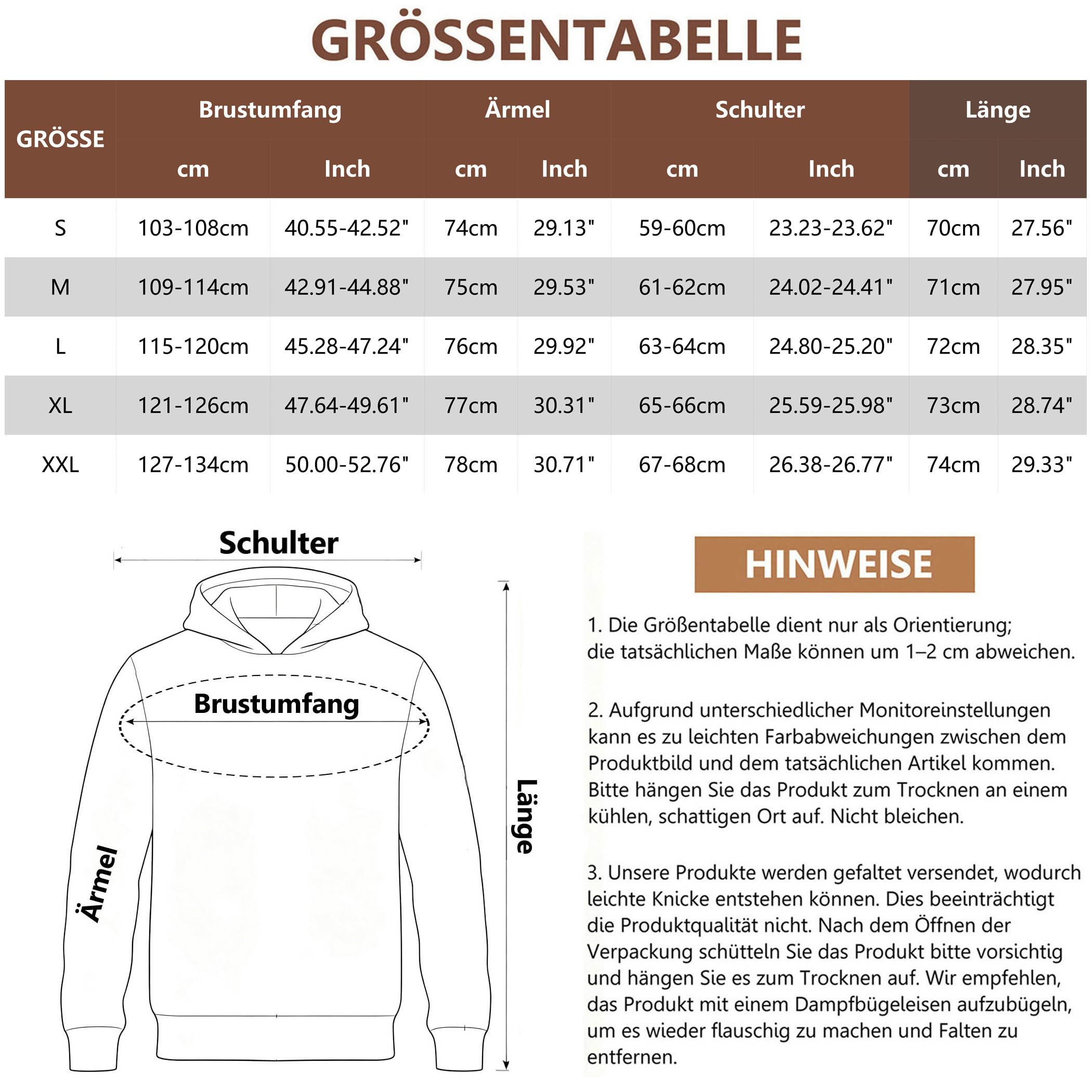 Damen Sweatjacke mit Kapuze Reißverschluss Struktur Oversize Langarm