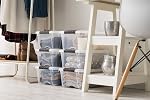 IRIS USA 12 L Plastic Storage Box with Lid and Latches - 6 Pack - BPA-Free, See-Through Organizing Solution, Durable Nestable Stackable Containers, Secure Pull Handle - Clear