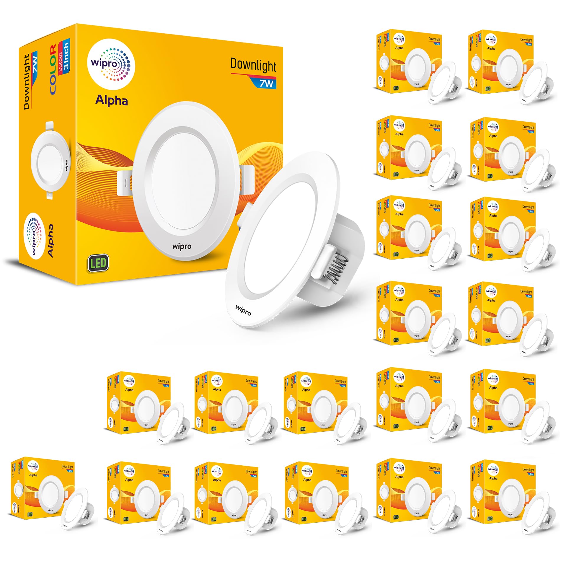 Wipro Garnet 7W Round Downlight - Cool White -10