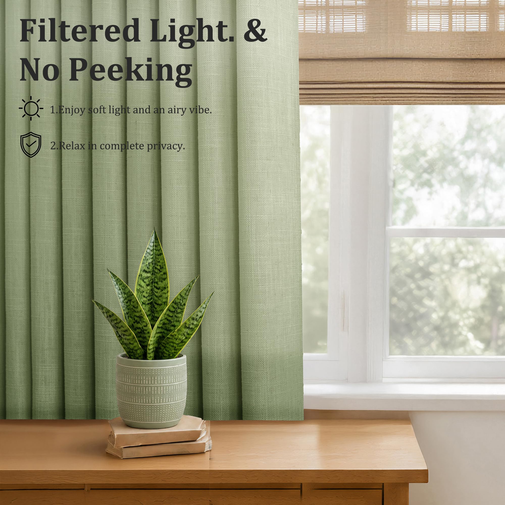 Linen Curtains - Pinch Pleat, Light Filtering -19